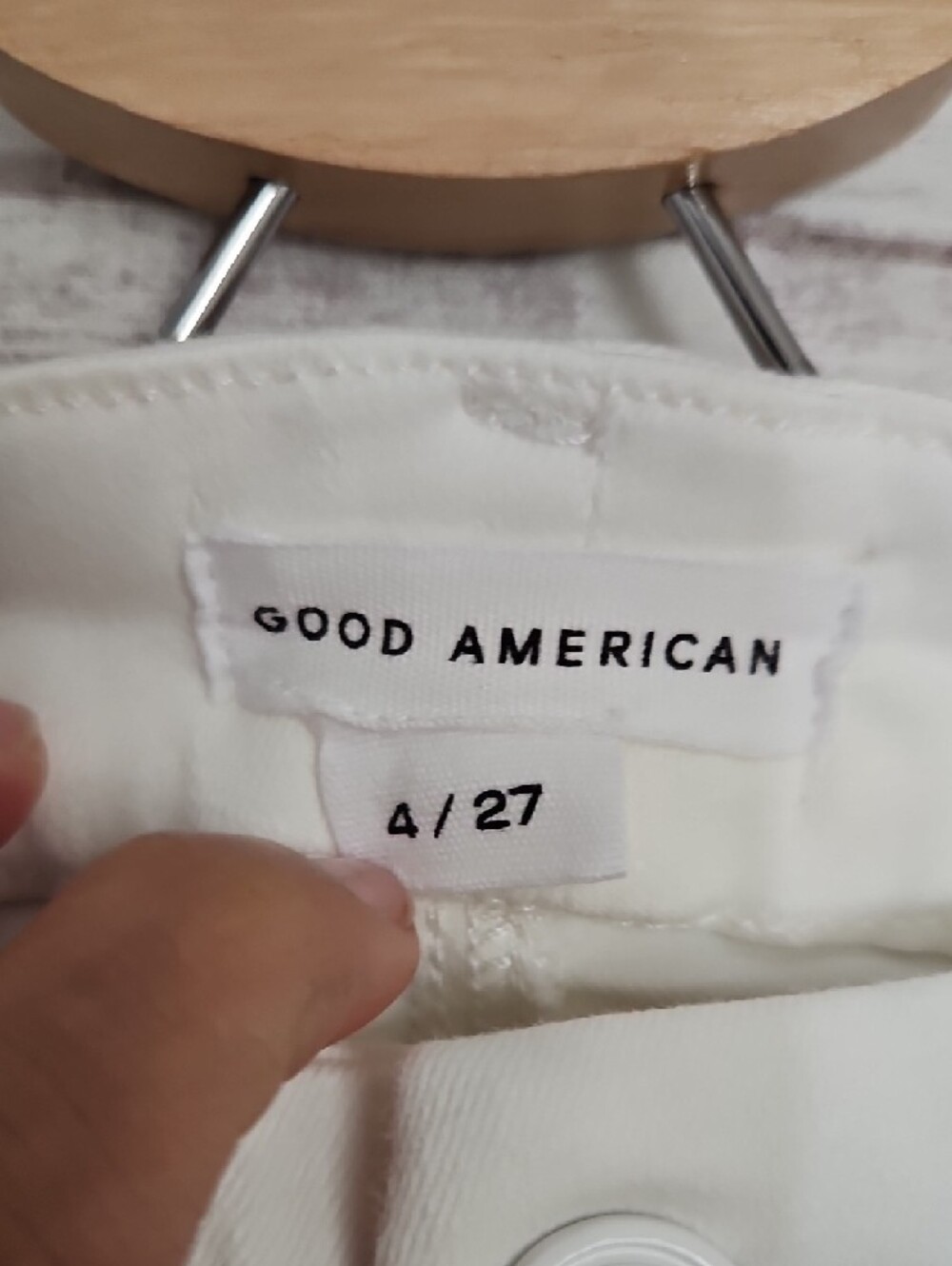 Good American White Flare Jeans - High Rise Wide Leg - Picture 2 of 11